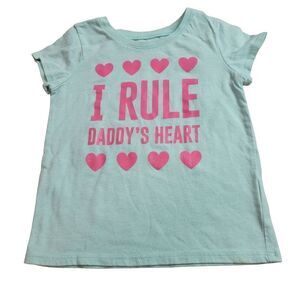 Children's Place I Rule Daddys heart shirt 4T